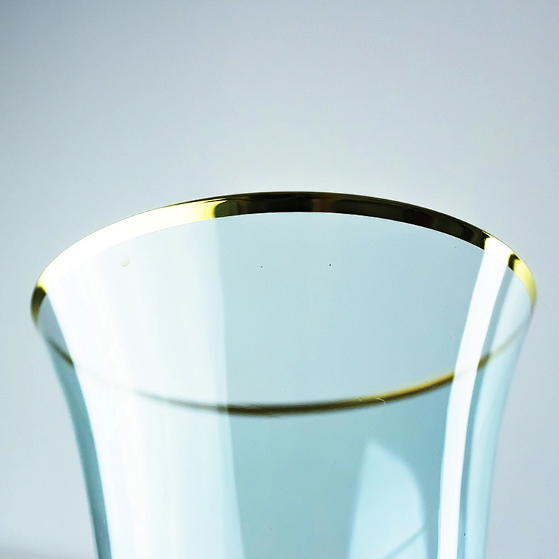 320ml Gold Phnom Penh Light Green Liquor cocktail Champagne Wine Glass