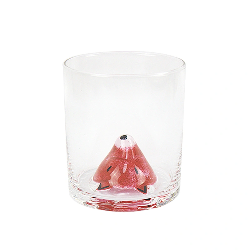 2019 High Quality Suppliers Design of Novel Red Animal Fox Head Whisky Wine Water Glass/tea glass