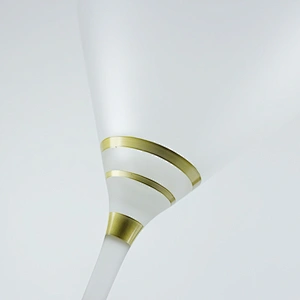 Atomization design Frosted Glass Cocktail Glass Champagne Martini Gold Stripes Goblets Cocktail Glass