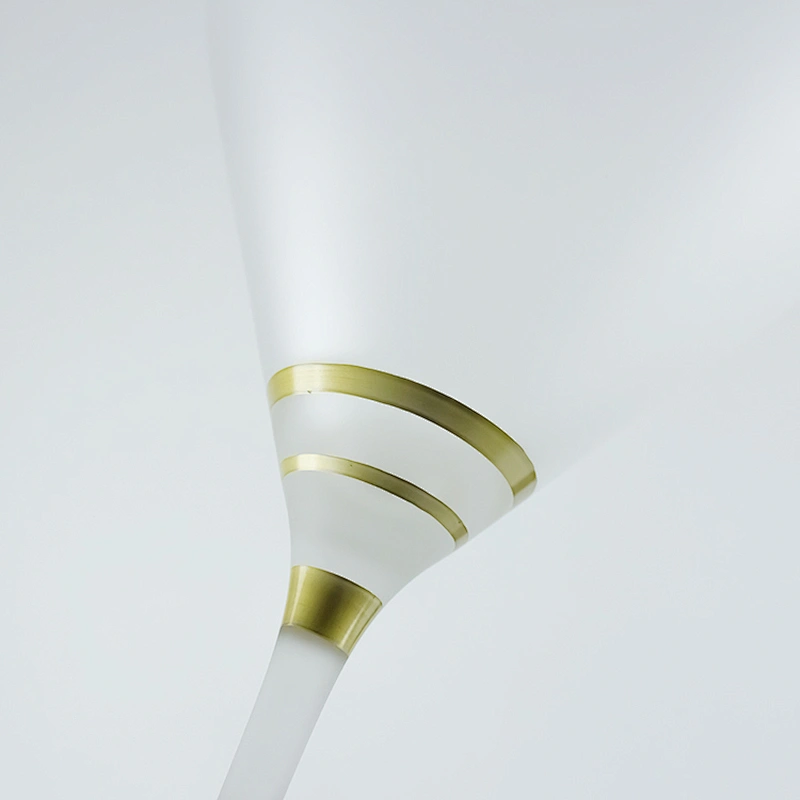 Atomization design Frosted Glass Cocktail Glass Champagne Martini Gold Stripes Goblets Cocktail Glass