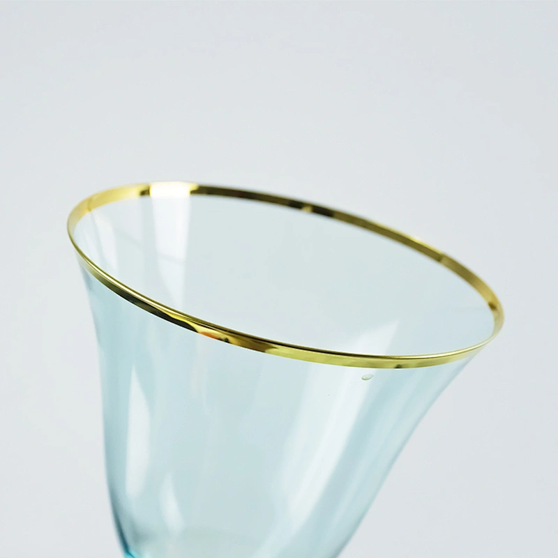 320ml Gold Phnom Penh Light Green Liquor cocktail Champagne Wine Glass