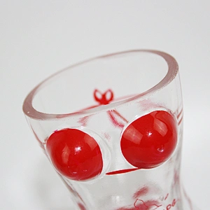 INCHOI Selling Products Hand-painted Red Bikini Shot whiskey glass