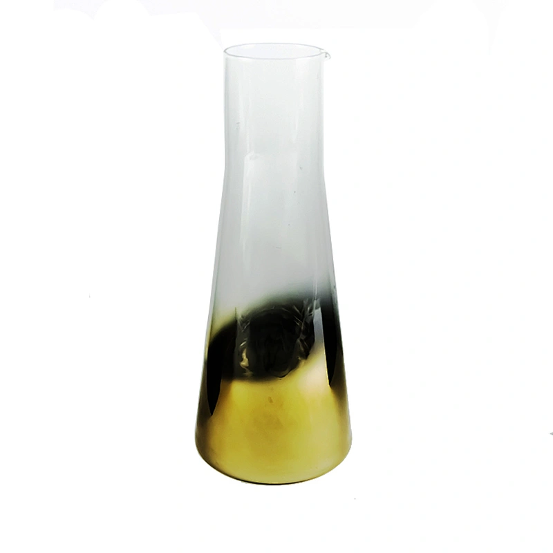 Half Electroplating Golden Glass Decanters Points Wine Decanter Shaker kettle