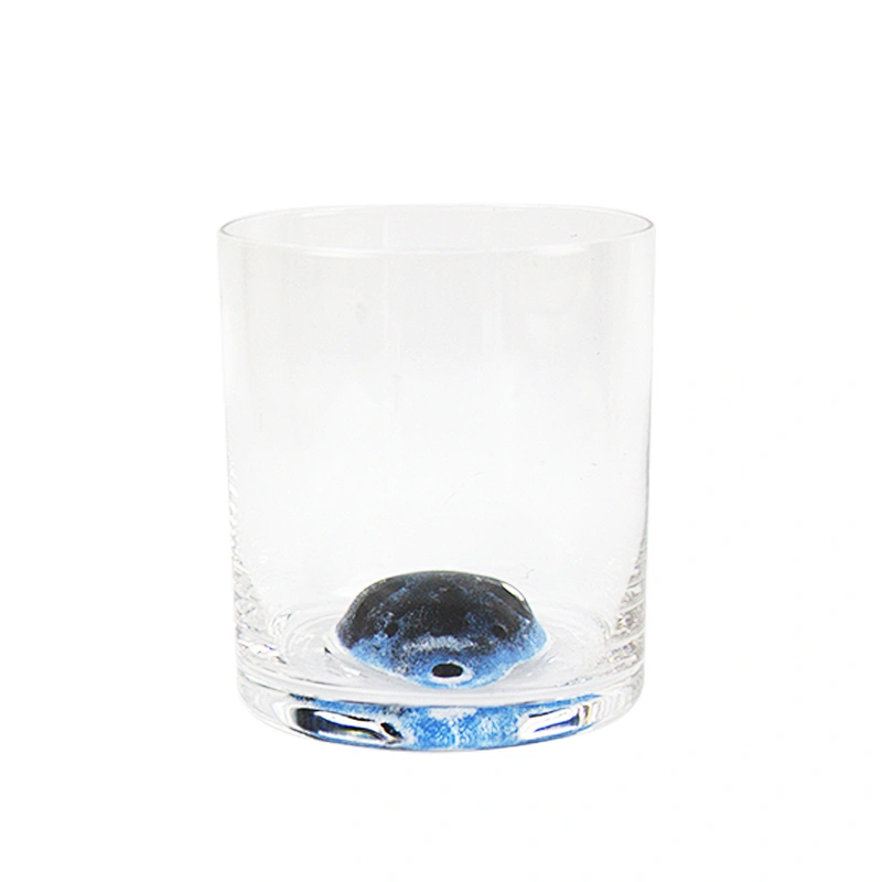 Factory Direct Sale Blue Bear Animal Head Type Glass Red Glass Whisky Wine Drinking Water Cup