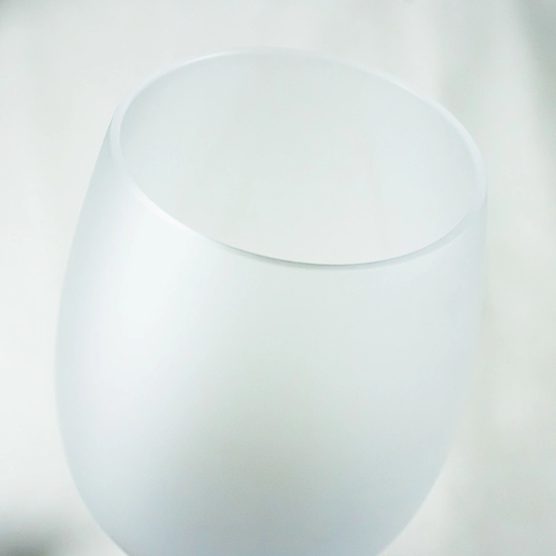 Gold Ctripes Frosted Wine Glass Of  Goblet
