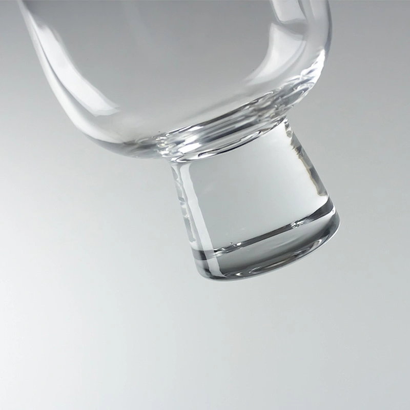 Manual Customization Bottomless Transparent Red Liquor Goblet Wine Glass Cup