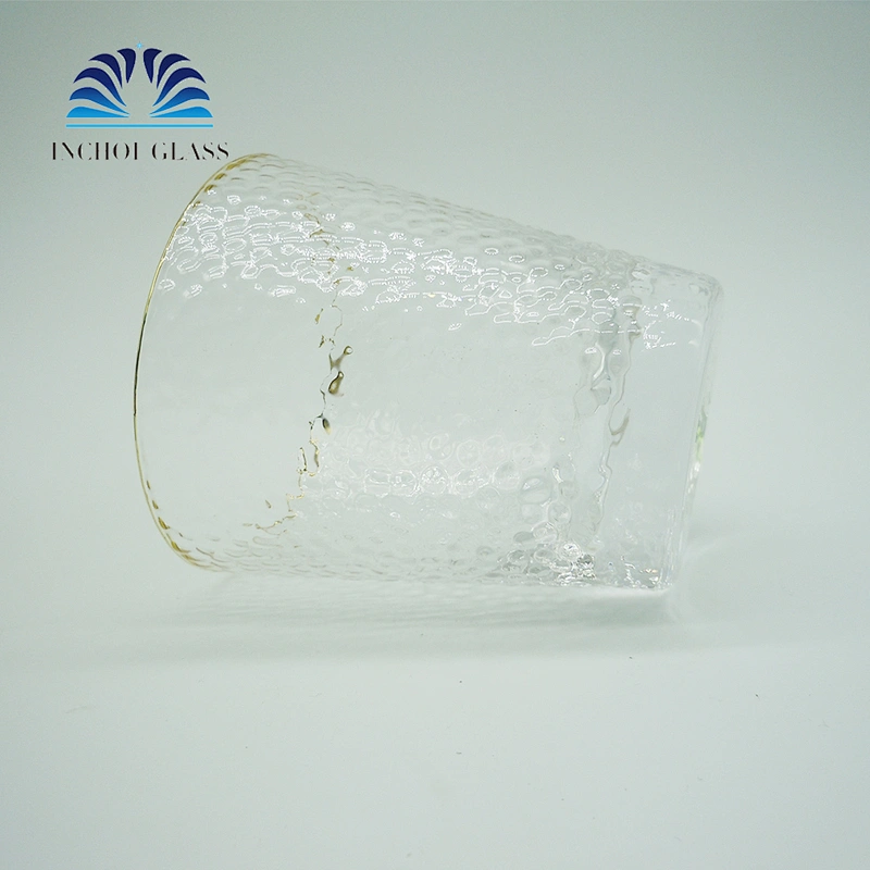 INCHOI High Quality 300ml Golden Stroke Pitting Grain Whisky Glass