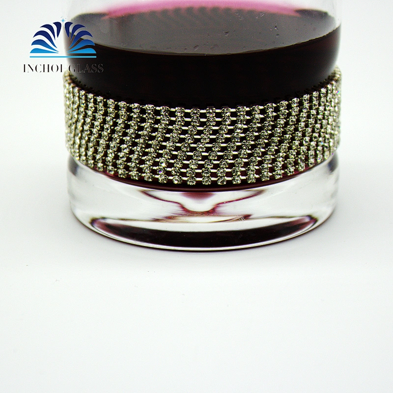 Diamond Phnom penh Silver edge whisky Wine Glass Cup