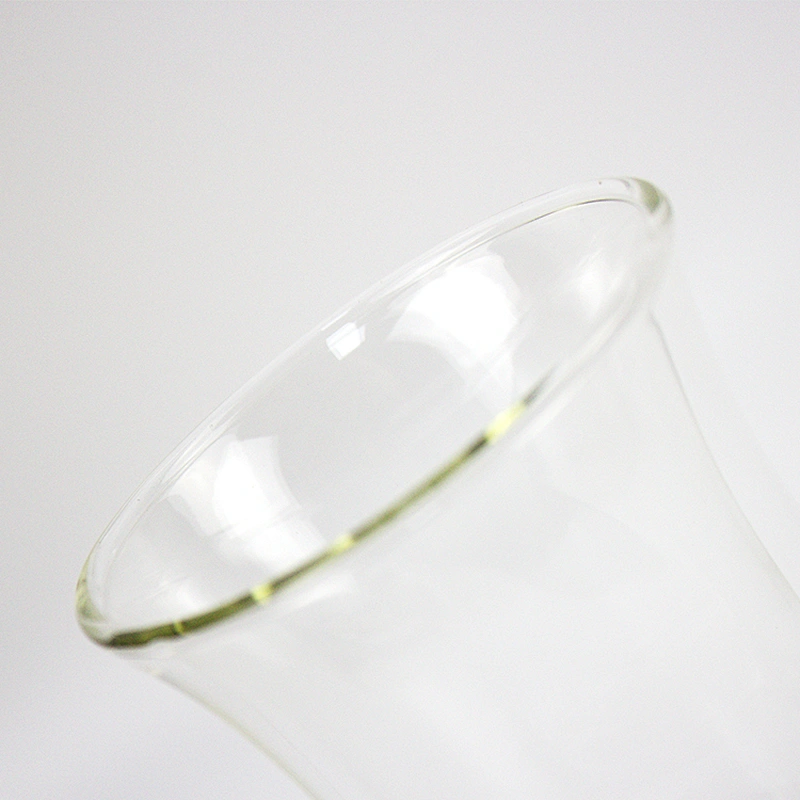 320ml  Art and design body shape pit Double deck coffee glass/milk glass