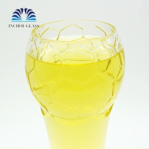 Popular World Cup Football Trophy Shape Beer Glass Cup/glass beer mug