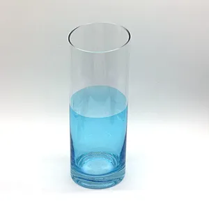 colored straight shape classical   slant glass vase