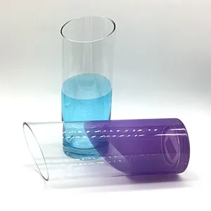 colored straight shape classical   slant glass vase