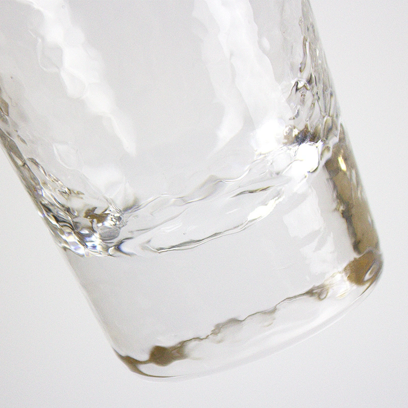 350ml Crystal Wine Glass Phnom Penh Pitting Pattern Milk Drinking Water Glass
