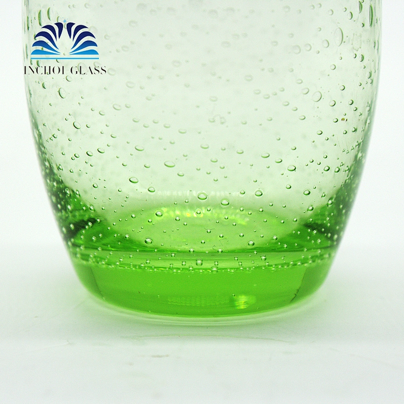 2019 New Design Green Light Color Water Droplets Grain 70ml Small Wine Glass