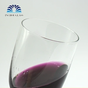Wholesale Popular Wedding Decoration 450ml Charms Crystal Burgundy Wine Glass