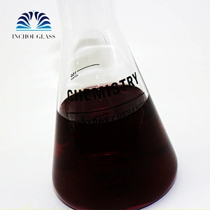 Narrow bottle black measurements glass beaker/glass Measuring cup