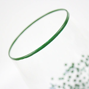 Green Colored Lines Hand-painted Color Points Red Glass Wine