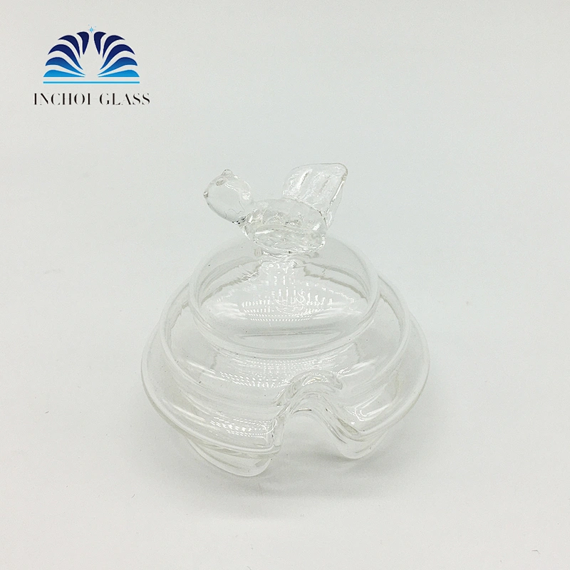 INCHOI Hot Sale Wholesale 660ml Transparent Glass Honey Jar