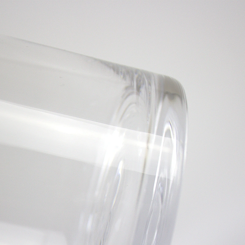 350ml Clear Big Circular Ice Bucket Wine Glass Storage Jar/Receive Glass Bottles