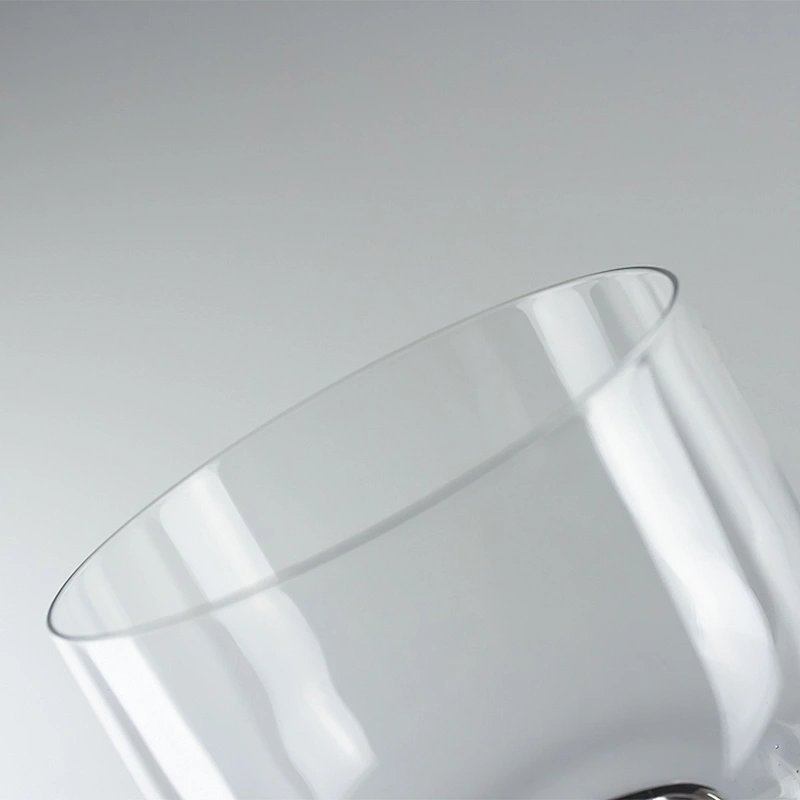 Manual Customization Bottomless Transparent Red Liquor Goblet Wine Glass Cup