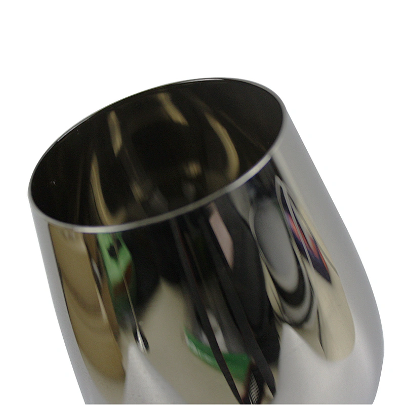 Silver Electroplating Red Wine Glass Cup Set High Quality Lead Free Clear Crystal Wedding Wine Glass
