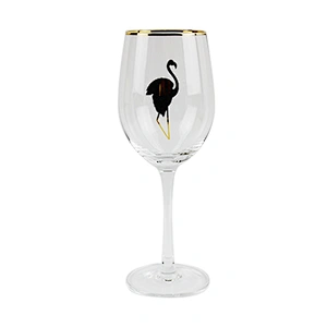 INCHOI Most Favourable Phnom Penh Golden Flamingos Art Stickers Wine Glass