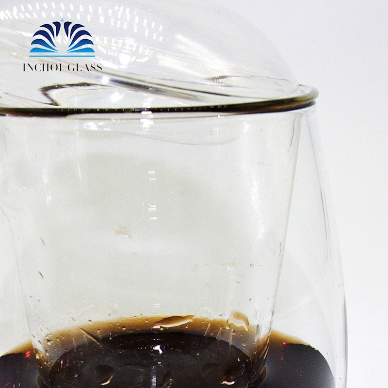 large with the handle coffee glass cup/tea glass cup with glass lid