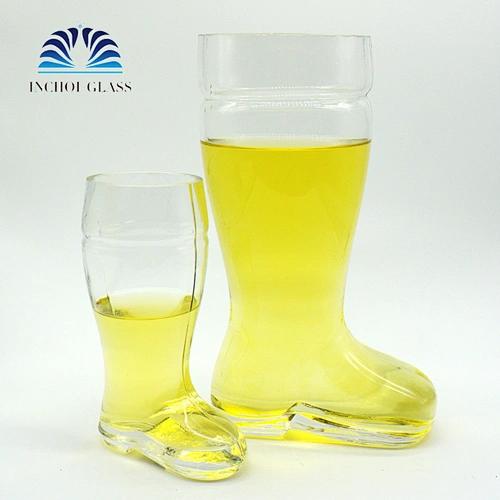 Custom Printing Creative Handmade Small And Big Boots Summer Beer Glass/beer glass mug