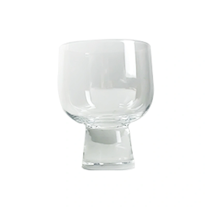 Manual Customization Bottomless Transparent Red Liquor Goblet Wine Glass Cup
