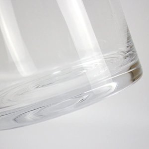 350ml Clear Big Circular Ice Bucket Wine Glass Storage Jar/Receive Glass Bottles