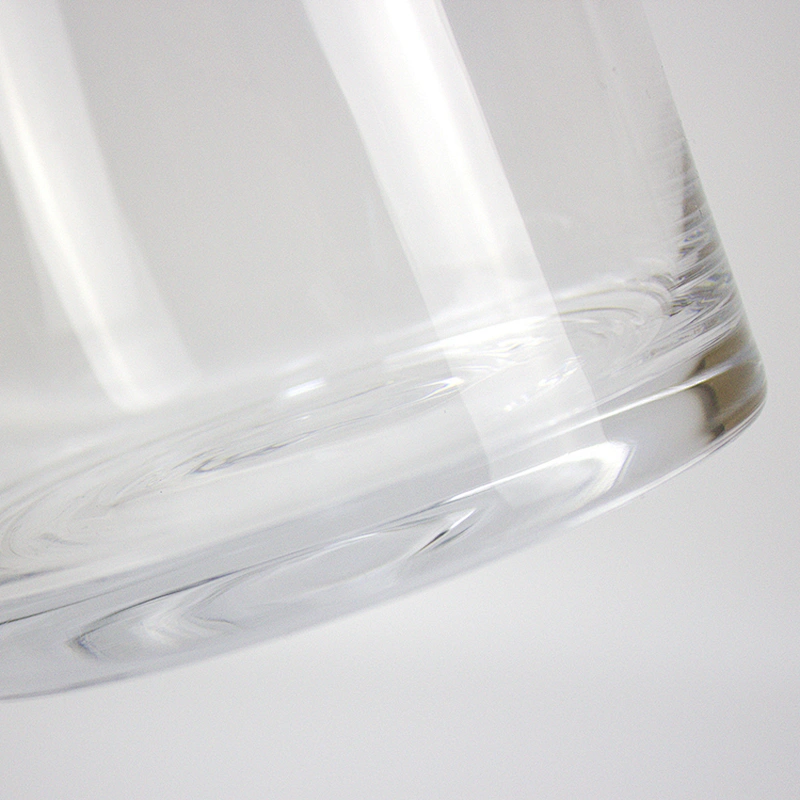 350ml Clear Big Circular Ice Bucket Wine Glass Storage Jar/Receive Glass Bottles