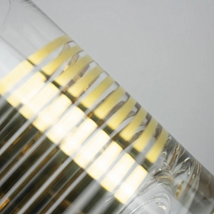 Drinking Water Electroplated Golden stripe Wine  Glass Cup For Dinner