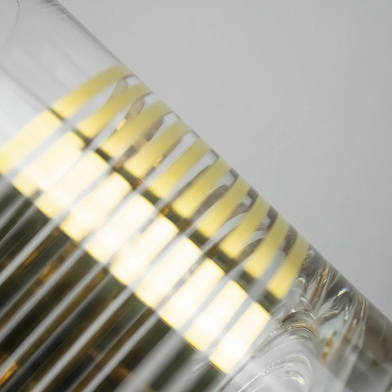 Drinking Water Electroplated Golden stripe Wine  Glass Cup For Dinner