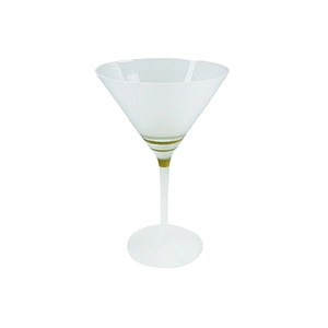 Atomization design Frosted Glass Cocktail Glass Champagne Martini Gold Stripes Goblets Cocktail Glass