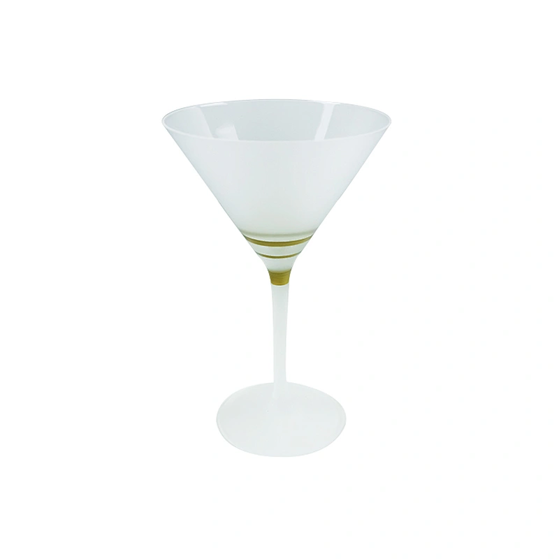 Atomization design Frosted Glass Cocktail Glass Champagne Martini Gold Stripes Goblets Cocktail Glass