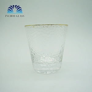 INCHOI High Quality 300ml Golden Stroke Pitting Grain Whisky Glass