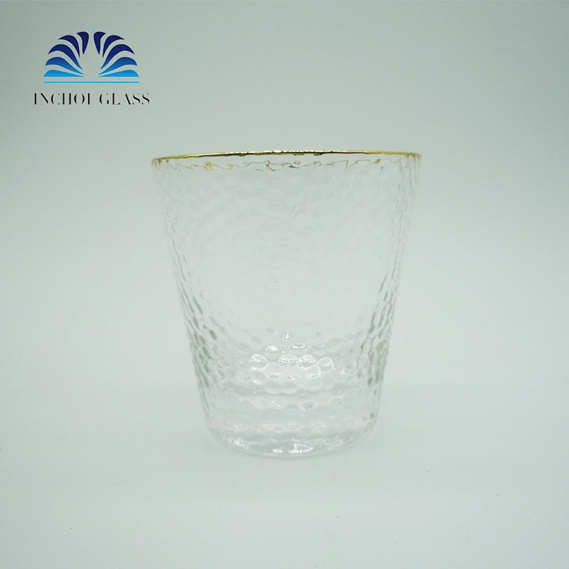 INCHOI High Quality 300ml Golden Stroke Pitting Grain Whisky Glass