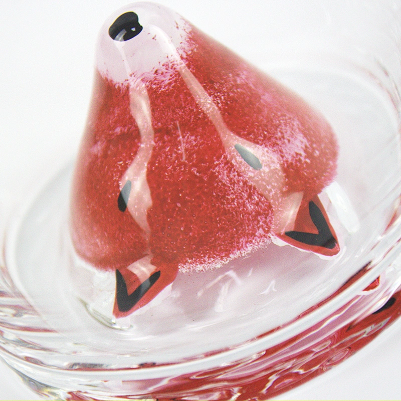 2019 High Quality Suppliers Design of Novel Red Animal Fox Head Whisky Wine Water Glass/tea glass