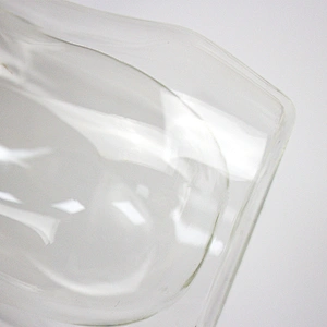 Custom-made wholesale Art and design body shape pit Double deck glass/wine glass/drink glass