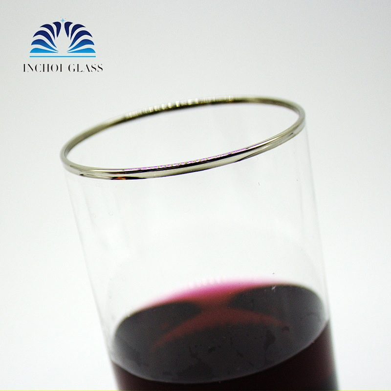 Diamond design edge milk fruit juice glass cup