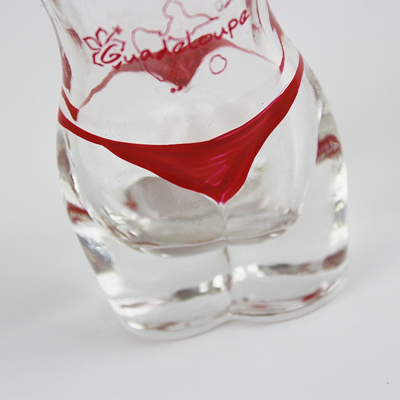 INCHOI Selling Products Hand-painted Red Bikini Shot whiskey glass