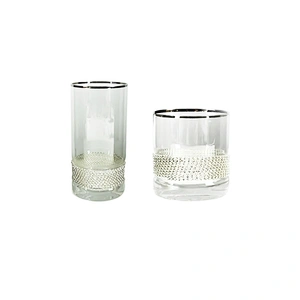 Diamond Decoration Series Wine Milk Beer Fruit Orange Juice Glass