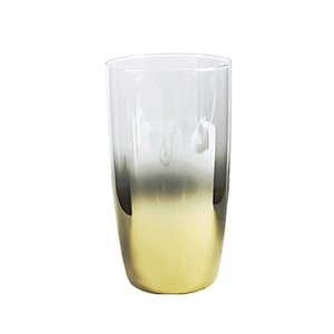 Factory Direct Sale Handmade Drinking Water Electroplated Golden Wine  Glass Cup