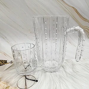 Crystal glass fruit juice jugs shaped kettle large capacity fruit juice jugs