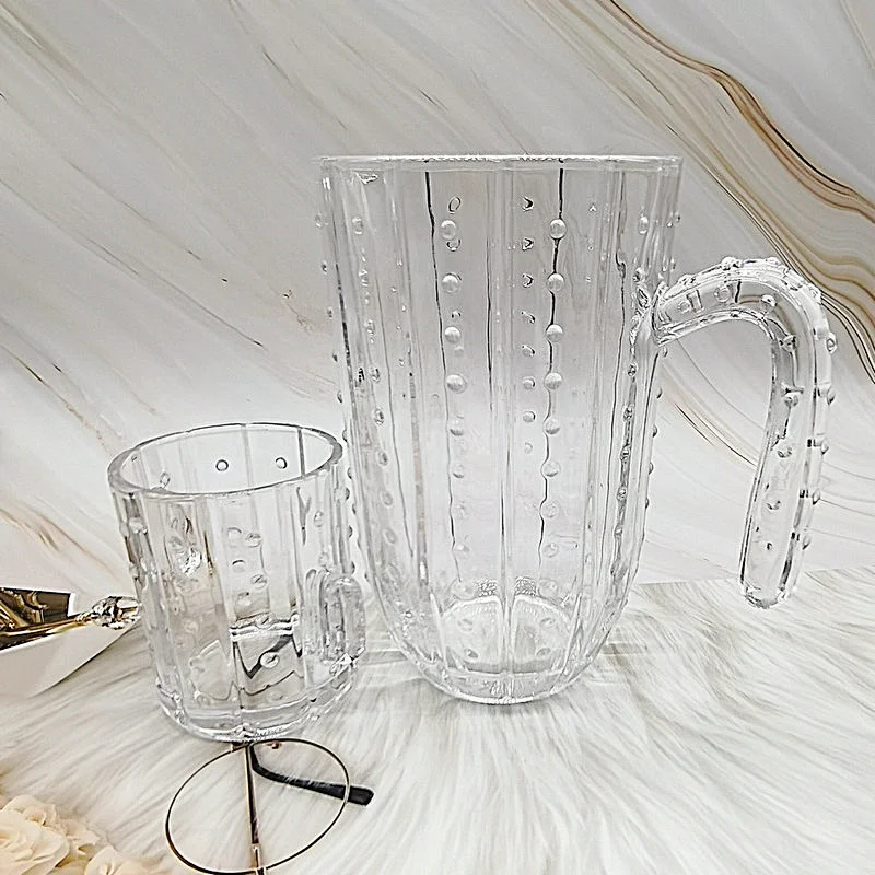 Crystal glass fruit juice jugs shaped kettle large capacity fruit juice jugs