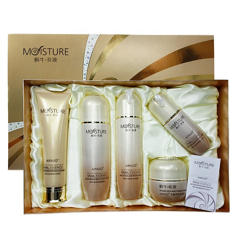 AINUO A427 Women  Snails Whitening Skin Care Face Serum Skincare Set