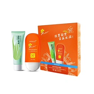 Moisturizing Aloe Vera Gel And Personalised Whitening Cream With Sunscreen Face Sunscreen