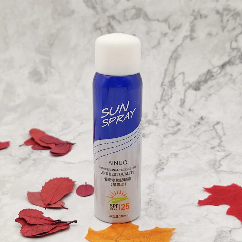 Colorful Sunscreen Cream Spf 25 Private Label  Water Based Sunscreen Spray