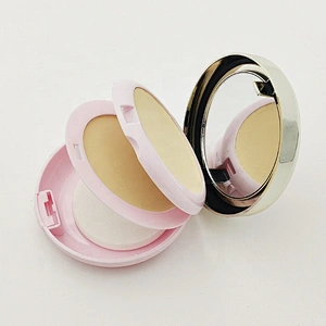 Pink Face Powder Makeup Logo Label Foundation Compact