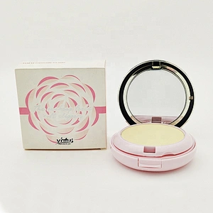 Pink Face Powder Makeup Logo Label Foundation Compact
